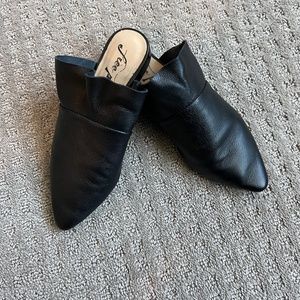 Free People Leather Mule Shoe